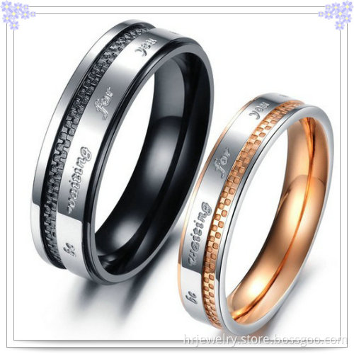 Fashion Jewellery Stainless Steel Lovers Ring (HR3591)